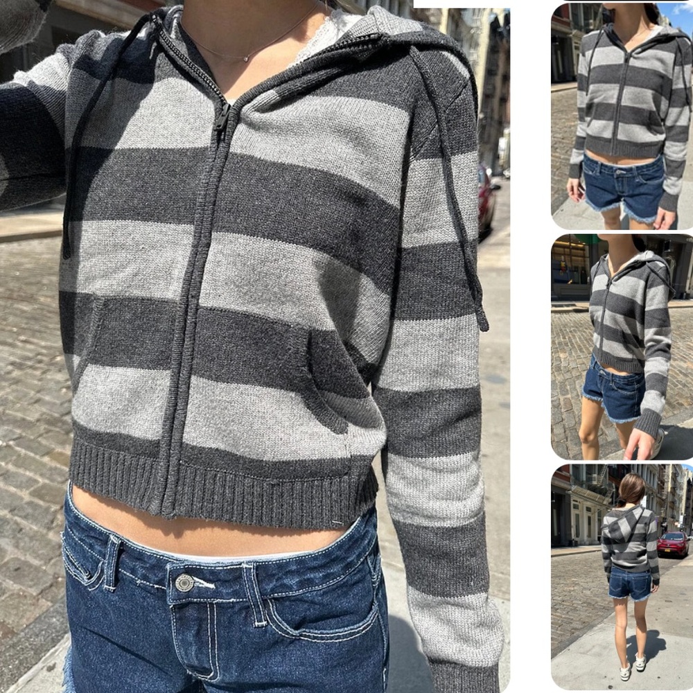 Brandy Melville Alana Zip Up Hoodie